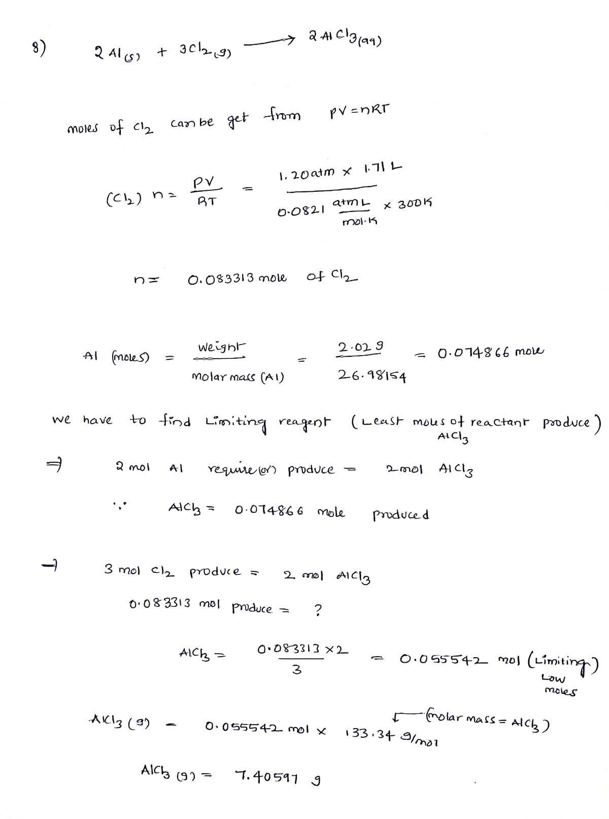 Chemistry homework question answer, step 1, image 1